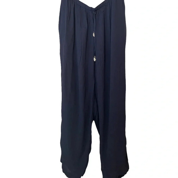 Ashro Wide Leg Flowy Lined Beach Pants Size 26 - Picture 1 of 6